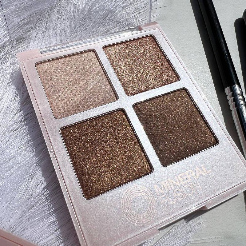 slide 11 of 12, Mineral Fusion Fade Resistant Eyeshadow Palette - Coffee Break - 0.25oz, 0.25 oz