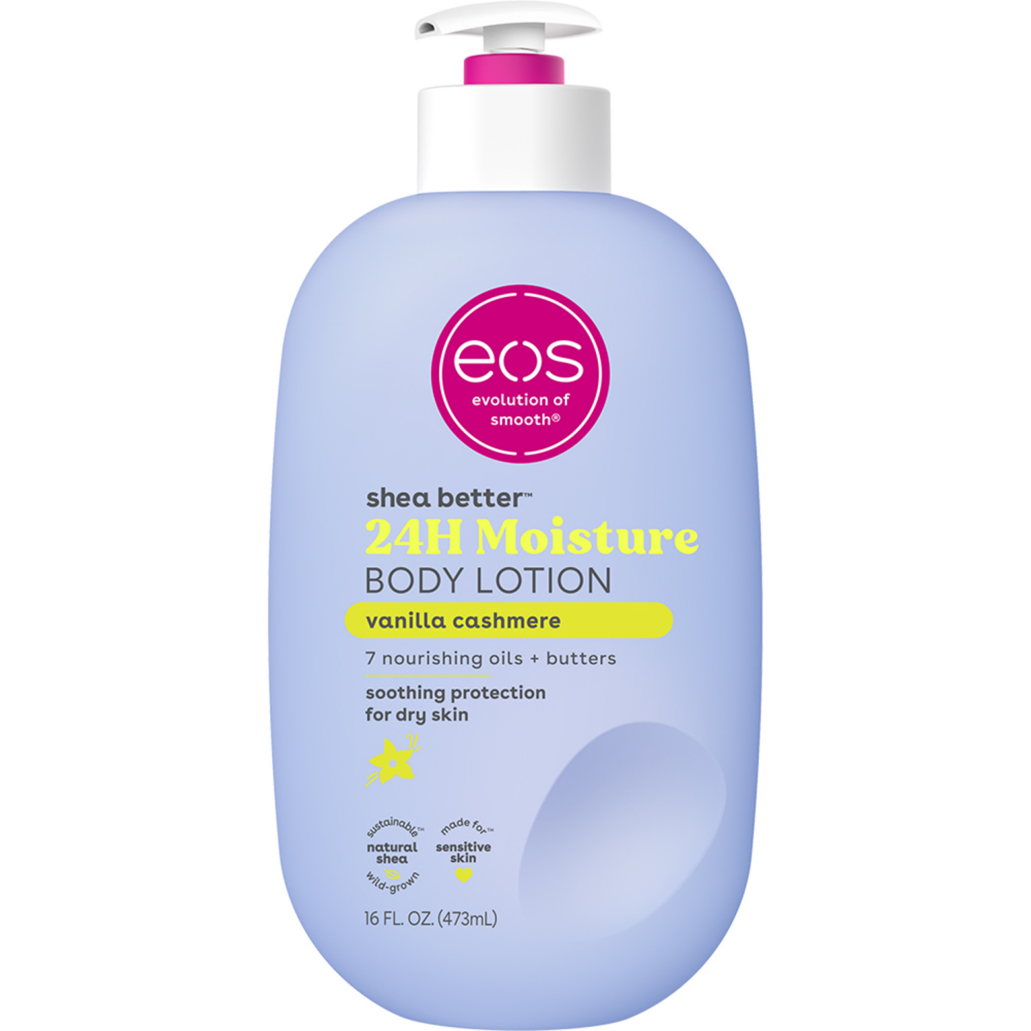 slide 1 of 2, eos Shea Better Body Lotion - Vanilla Cashmere, 16 fl oz, 16 oz
