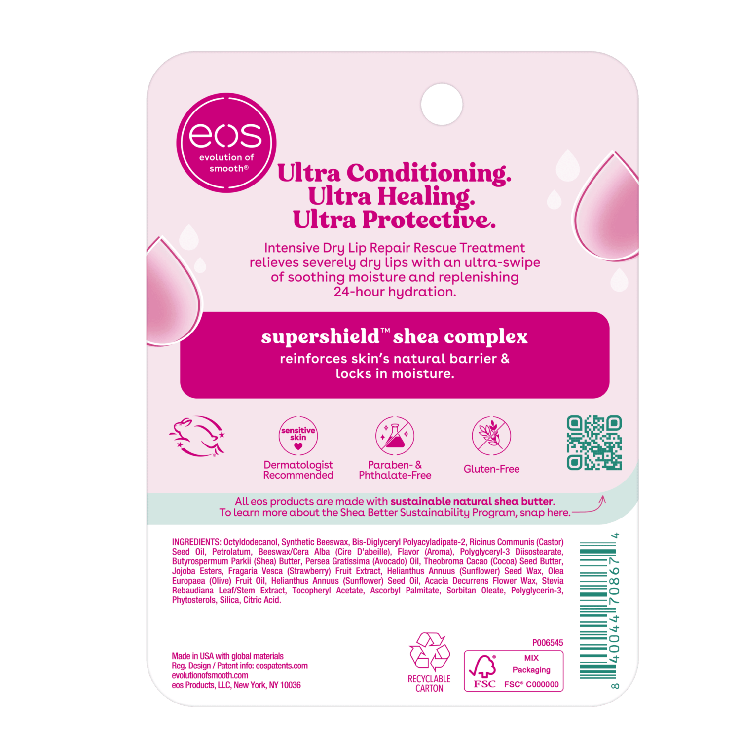 slide 2 of 6, eos Intensive Dry Lip Repair 2 - 0.35 fl oz Tubes, 2 ct