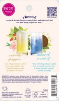 slide 5 of 5, eos Lip Balm Sticks - Island Coconut Colada + Vanilla Frappe - 2pk, 2 ct
