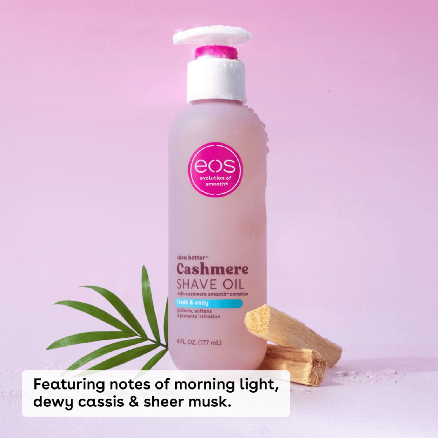 slide 5 of 5, eos Fresh & Cozy Shave Oil, 6 oz