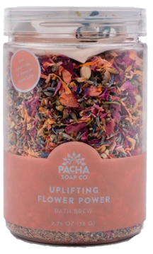 slide 1 of 1, Pacha Soap Co. Pacha Uplifting Flower Power Bath Brew, 2.75 oz