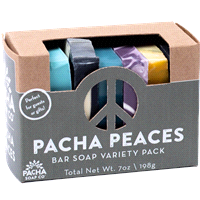 slide 3 of 21, Pacha Soap Co. Pacha Peaces Signature Scent Bar Soap Variety Pack, 7 oz