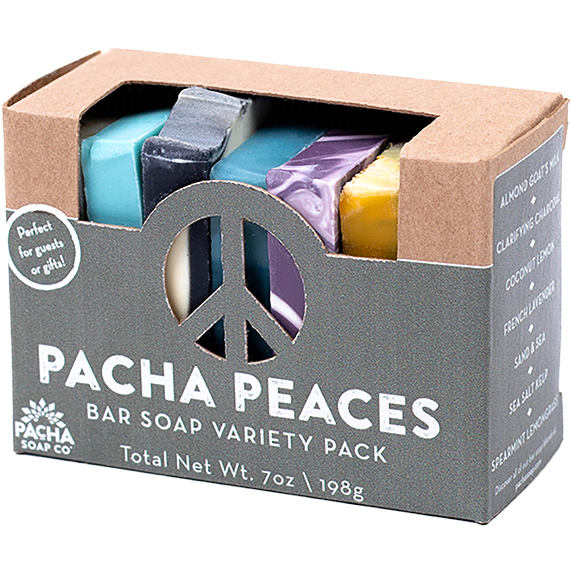 slide 21 of 21, Pacha Soap Co. Pacha Peaces Signature Scent Bar Soap Variety Pack, 7 oz