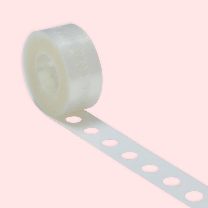 slide 1 of 1, Balloon Tape Clear: Ginger Ray Plastic Balloon Strip for All Occasions, 196.85" Length, 1 ct