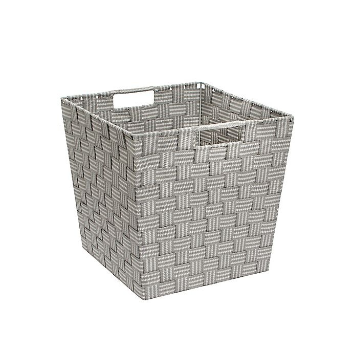 slide 2 of 2, Relaxed Living Woven Stripe Storage Basket, 11 in