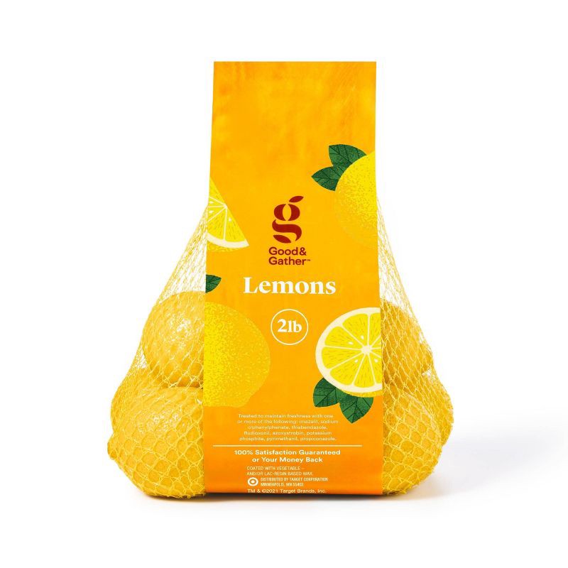 slide 1 of 4, Fresh Lemons - 2lb Bag - Good & Gather™, 2 lb