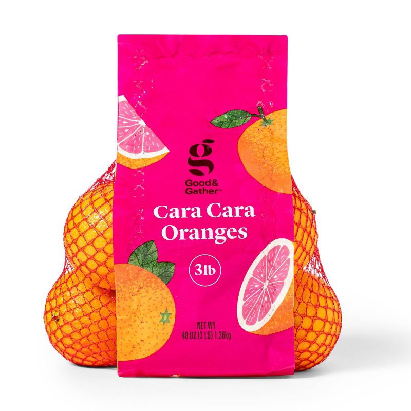 slide 1 of 3, Cara Cara Oranges - 3lb Bag - Good & Gather™, 3 lb