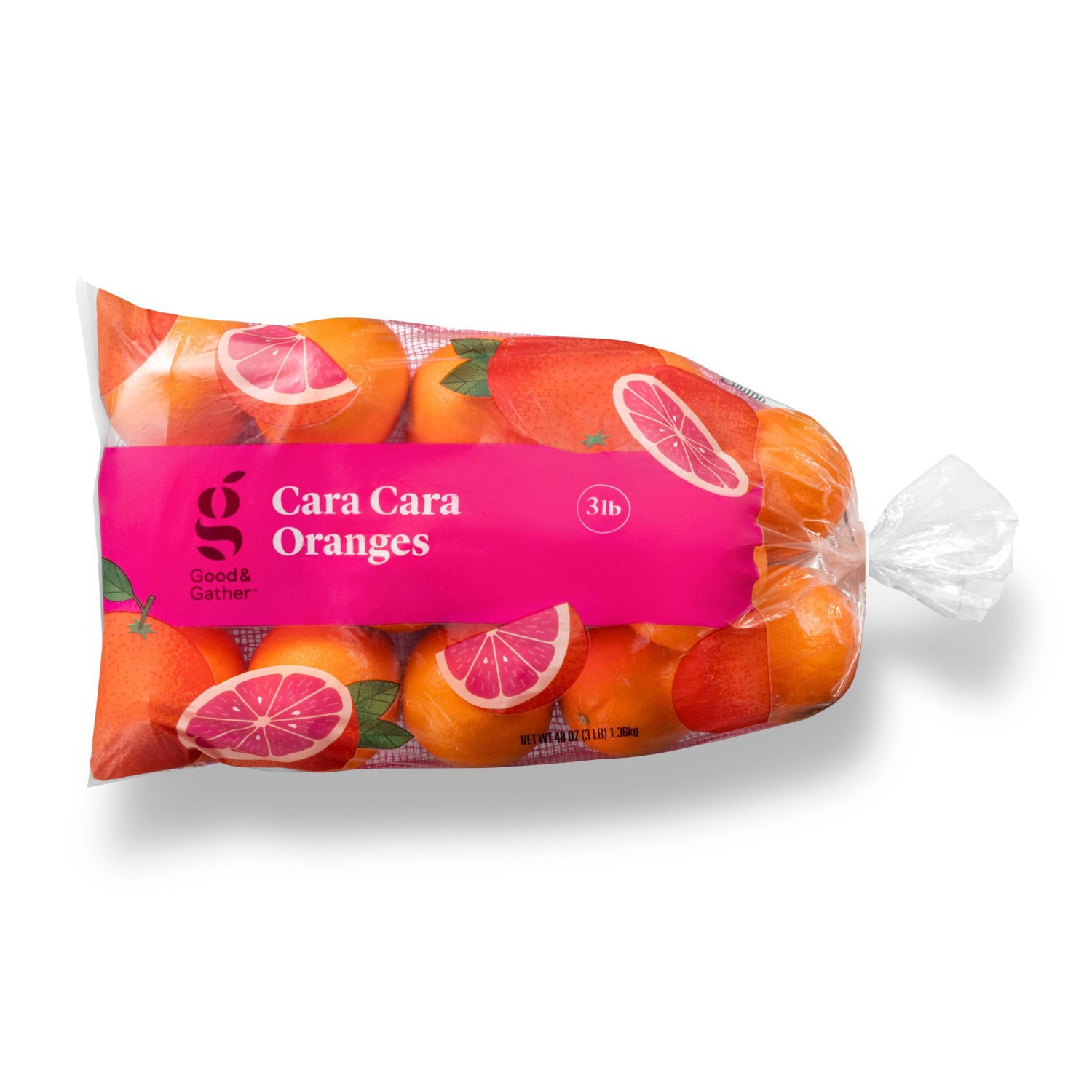 slide 1 of 3, Cara Cara Oranges - 3lb Bag - Good & Gather™, 3 lb