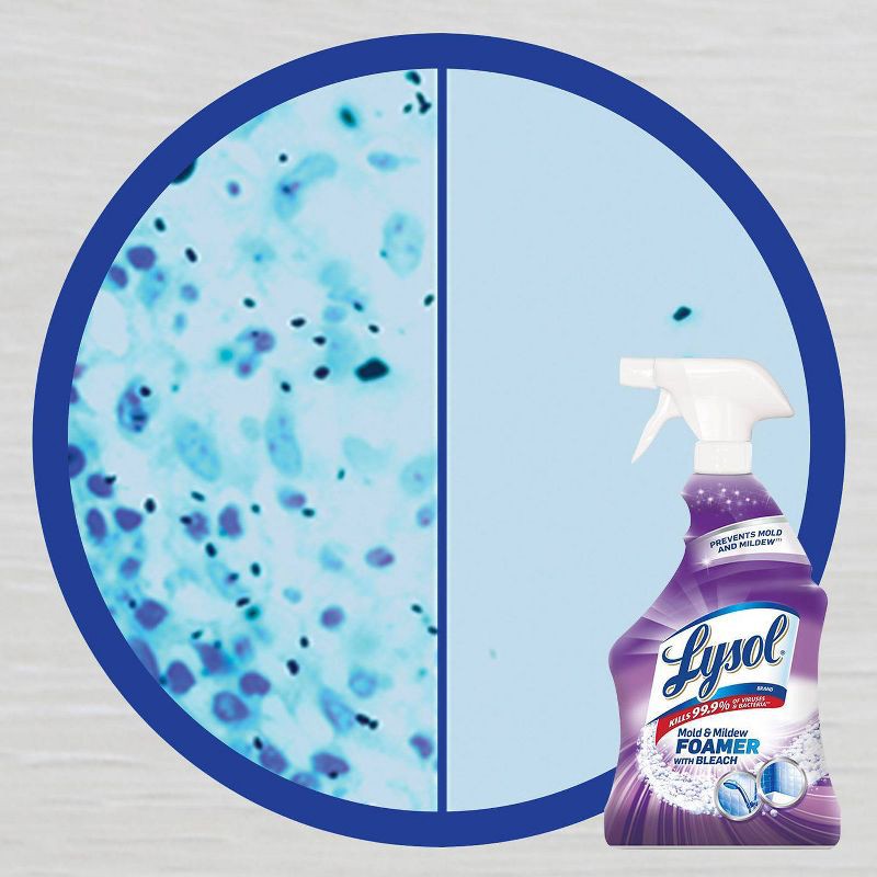 slide 2 of 6, Lysol Unscented Mold & Mildew Remover with Bleach Bathroom Cleaning Spray - 32 fl oz, 32 fl oz