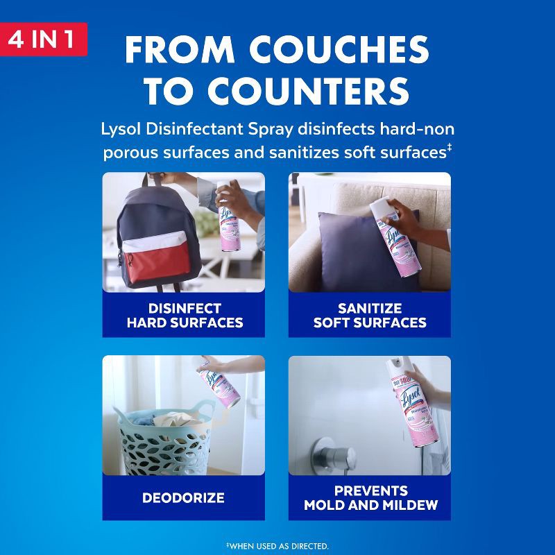 slide 3 of 11, Lysol Early Morning Breeze Disinfectant Spray - 19oz/2ct, 2 ct; 19 oz