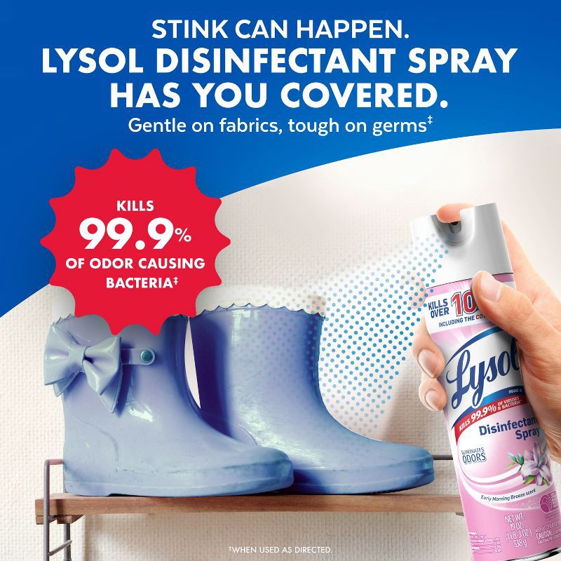 slide 5 of 11, Lysol Early Morning Breeze Disinfectant Spray - 19oz/2ct, 2 ct; 19 oz
