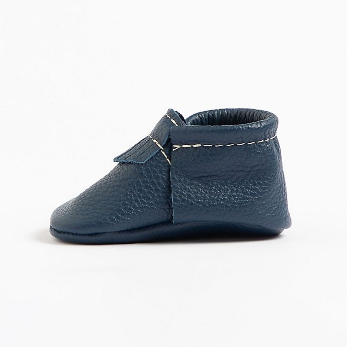 slide 2 of 3, Freshly Picked The First Pair Size 6W-6M Moccasin - Navy, 1 ct