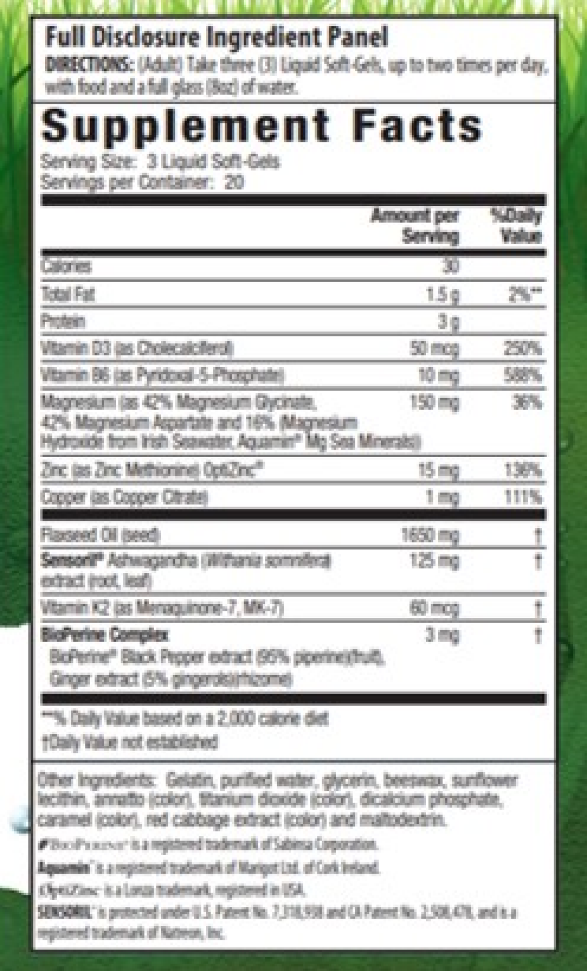 slide 2 of 2, Irwin Naturals Triple Source Magnesium + Ashwagandha Liquid Soft-Gels, 60 ct