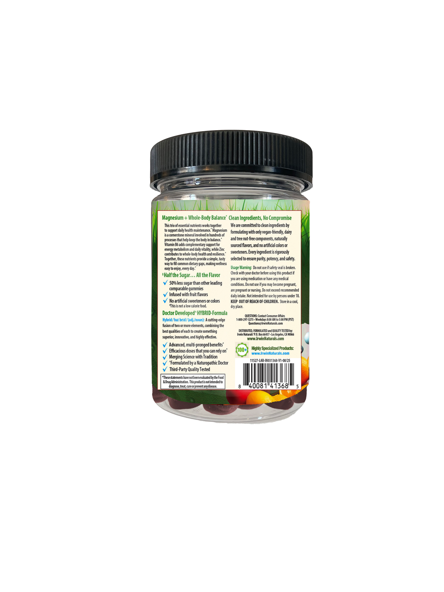 slide 3 of 3, IRWIN NATURALS Irwin Magnesium + Whole-Body Balance Gummies 30ct, 30 ct