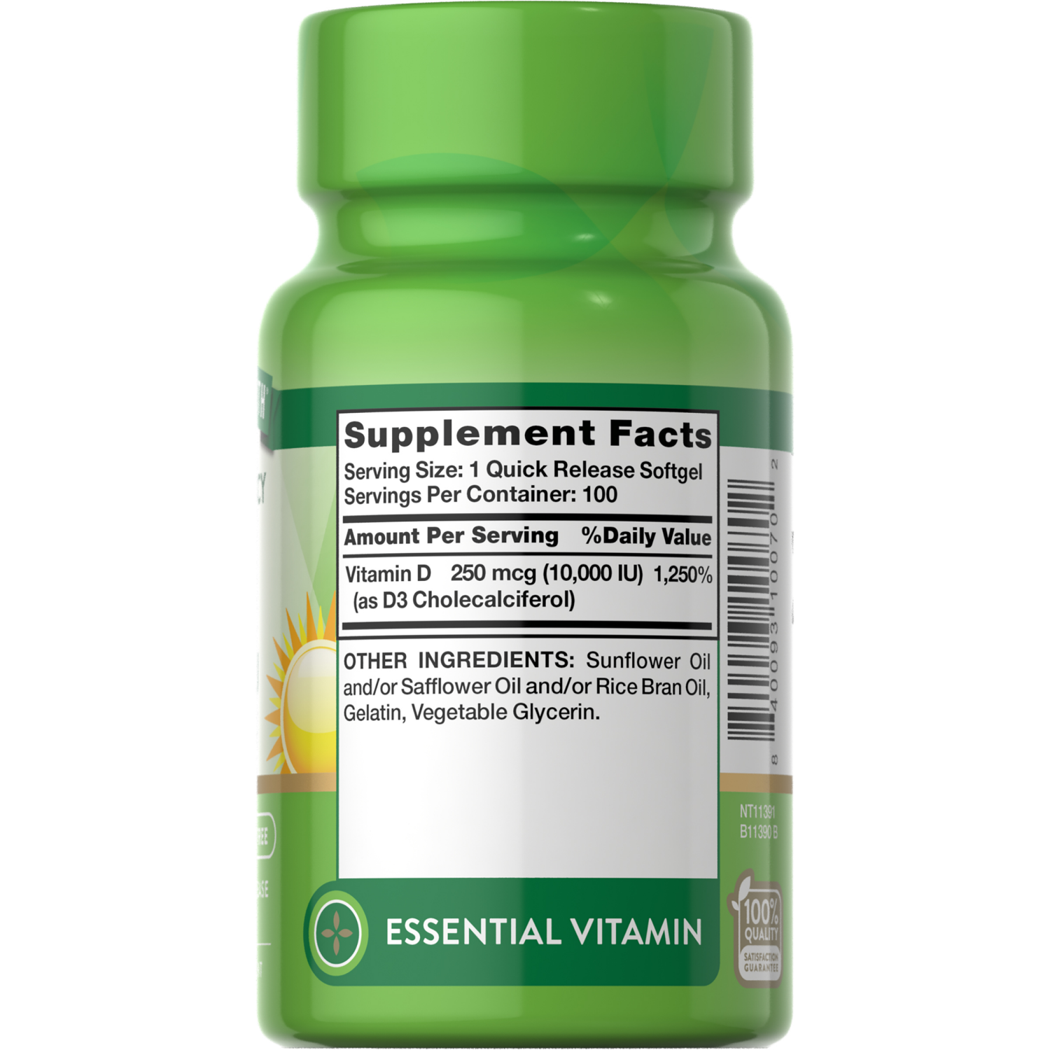 slide 4 of 4, Nature's Truth Natures Truth Vitamin D 10000Iu, 100 ct