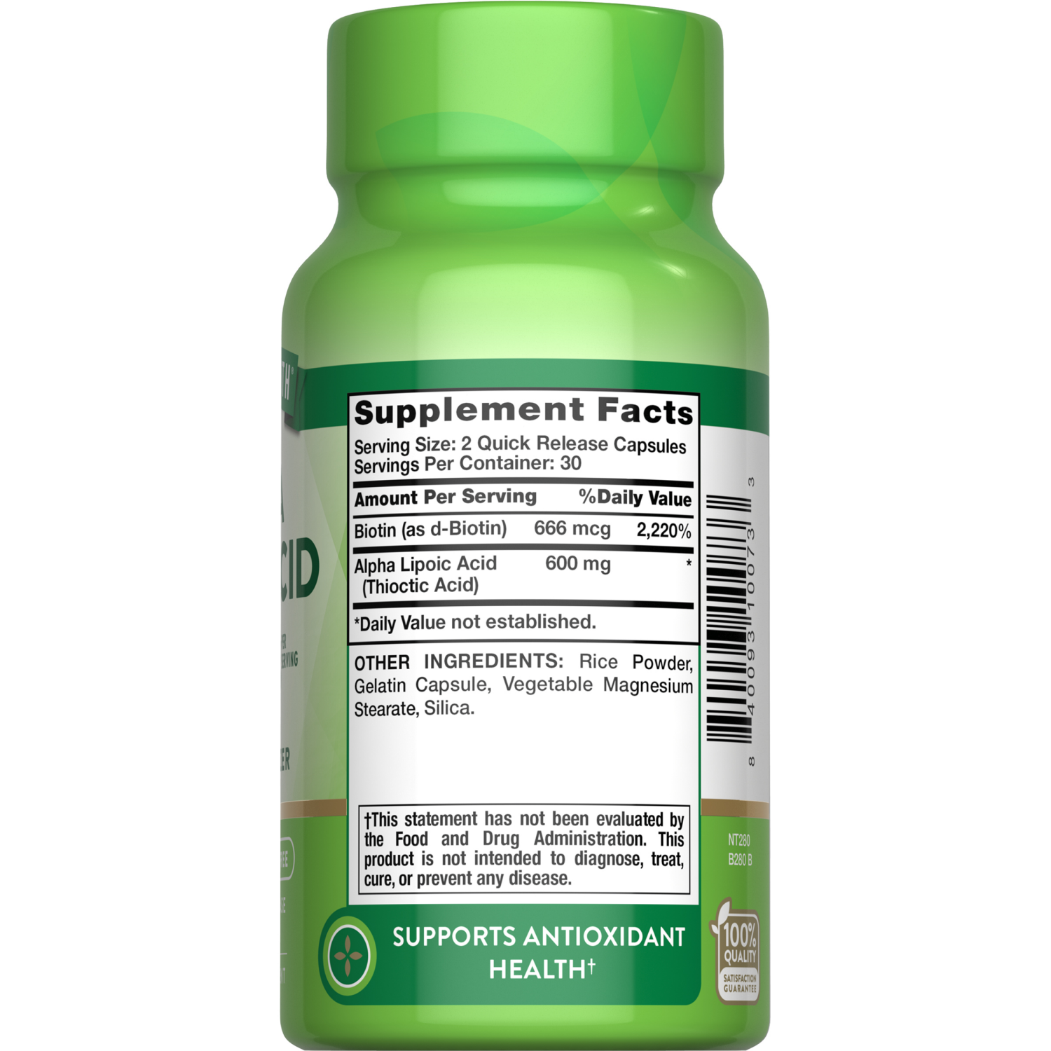slide 3 of 3, Nature's Truth Alpha Lipoic 600 mg, 60 ct