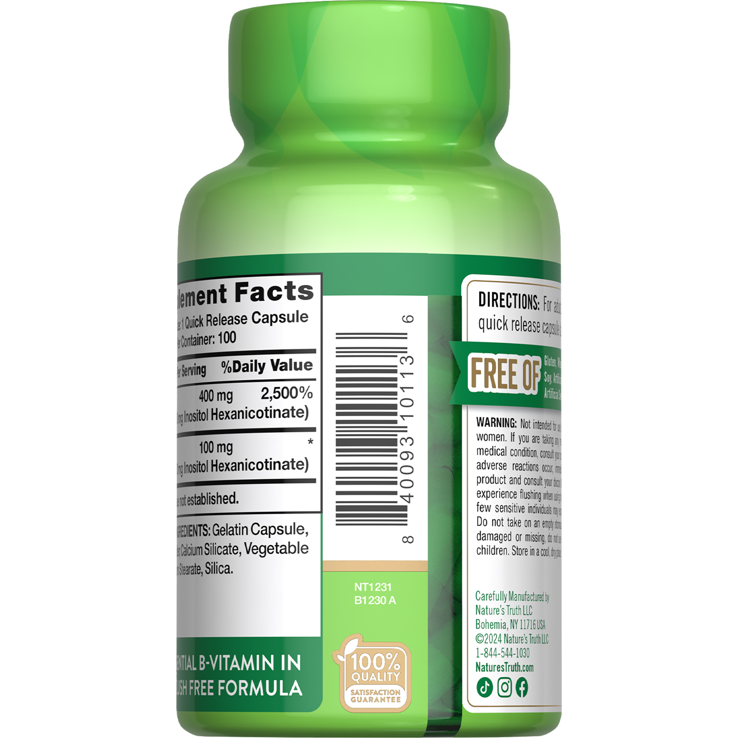 slide 2 of 3, Nature's Truth Flush Free Niacin, 500 mg