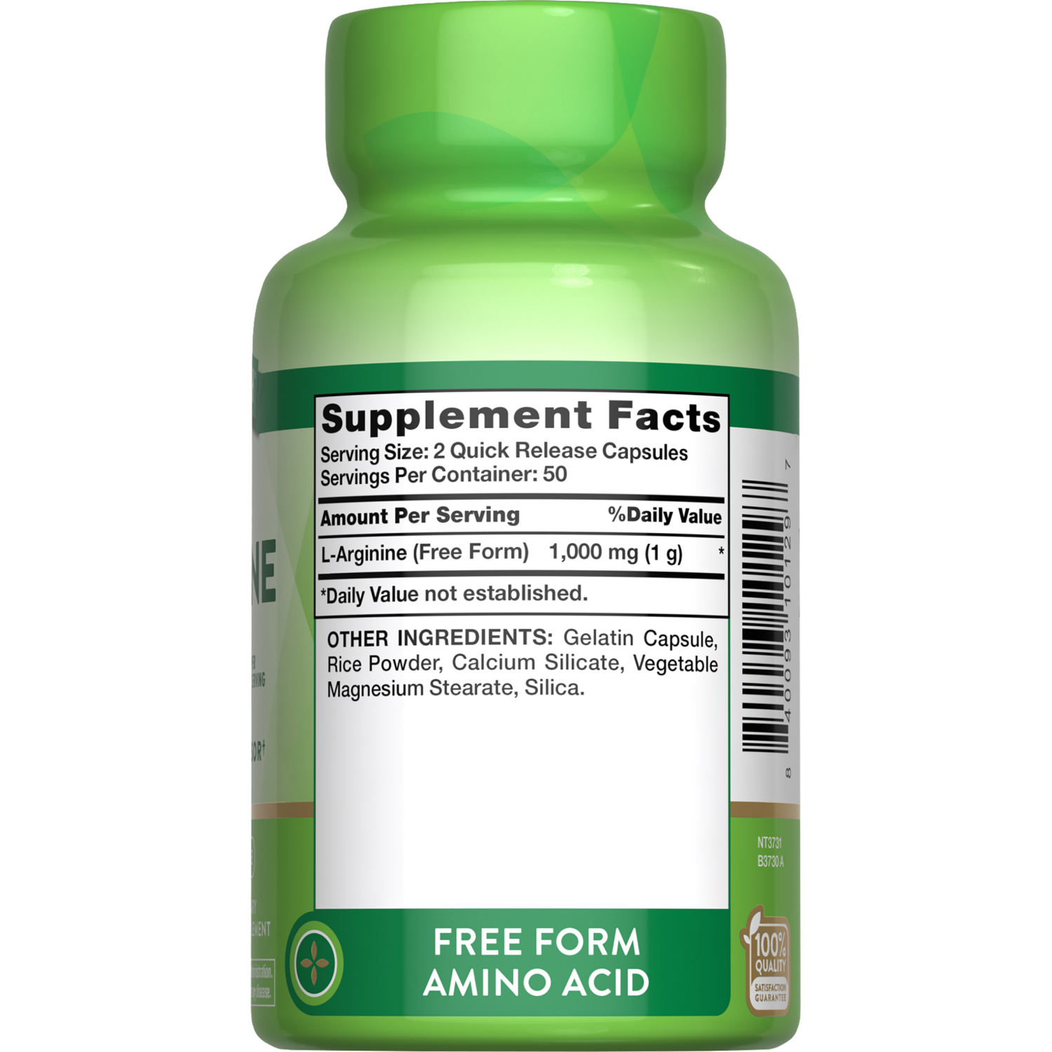 slide 4 of 4, Nature's Truth Mega Strength L-Arginine 500 mg, 100 ct