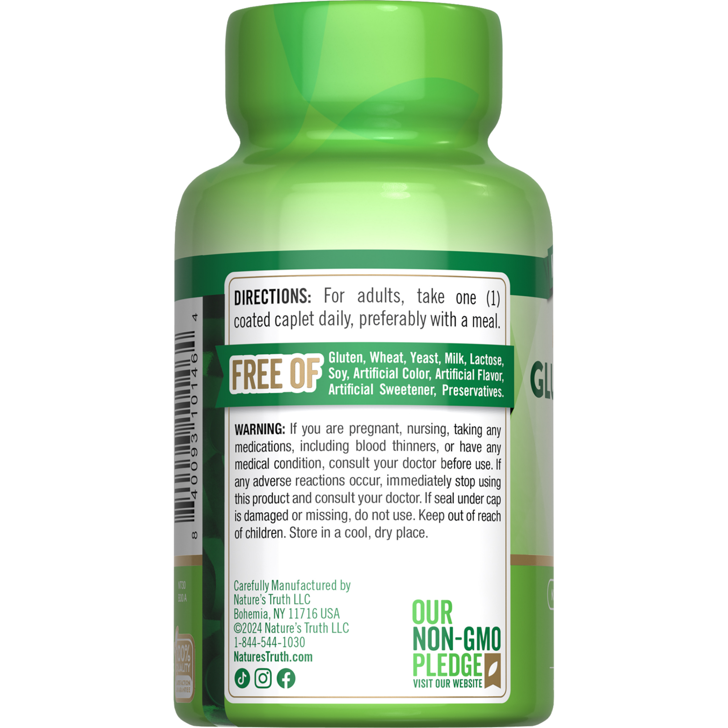 slide 2 of 4, Nature's Truth Mega Strength Glucosamine 1,500 mg, 60 ct