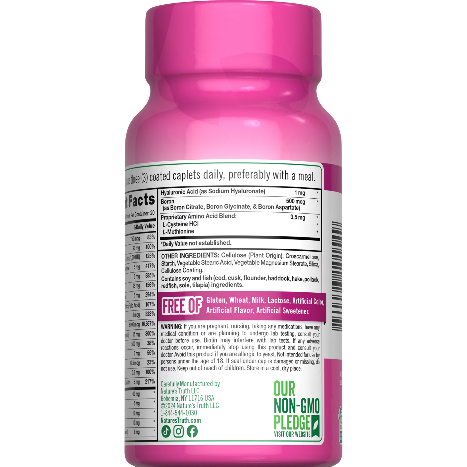 slide 2 of 4, Nature's Truth Ultra Hair, Skin & Nails* plus Biotin, 60 ct