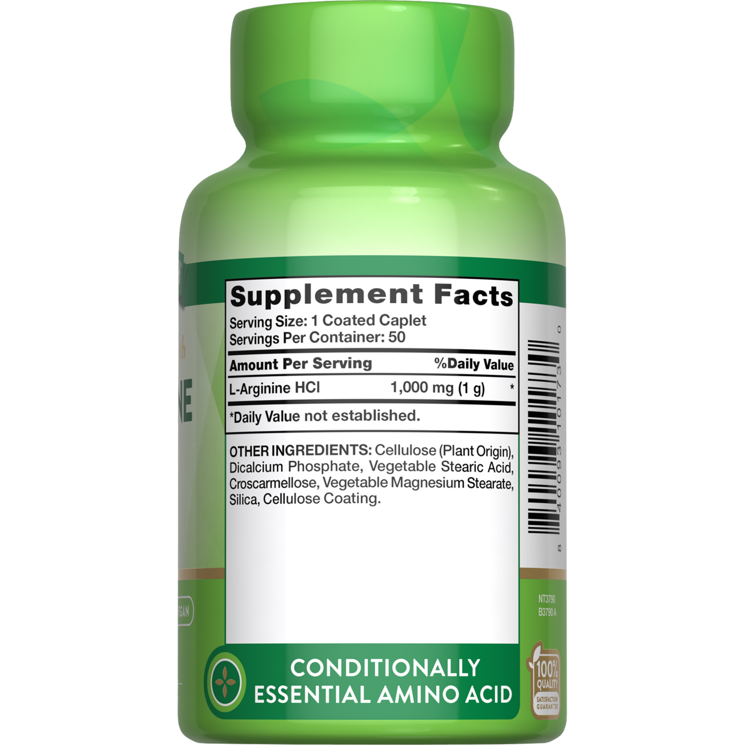 slide 3 of 3, Nature's Truth L-Arginine 1,000 mg, 50 ct