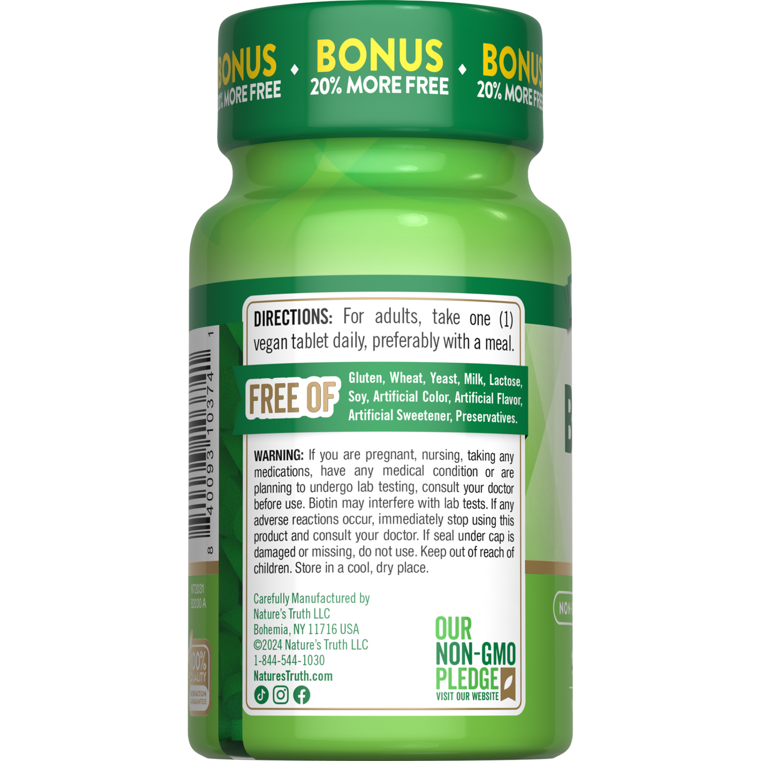 slide 2 of 3, Nature's Truth Biotin 1,000 mcg, 120 ct