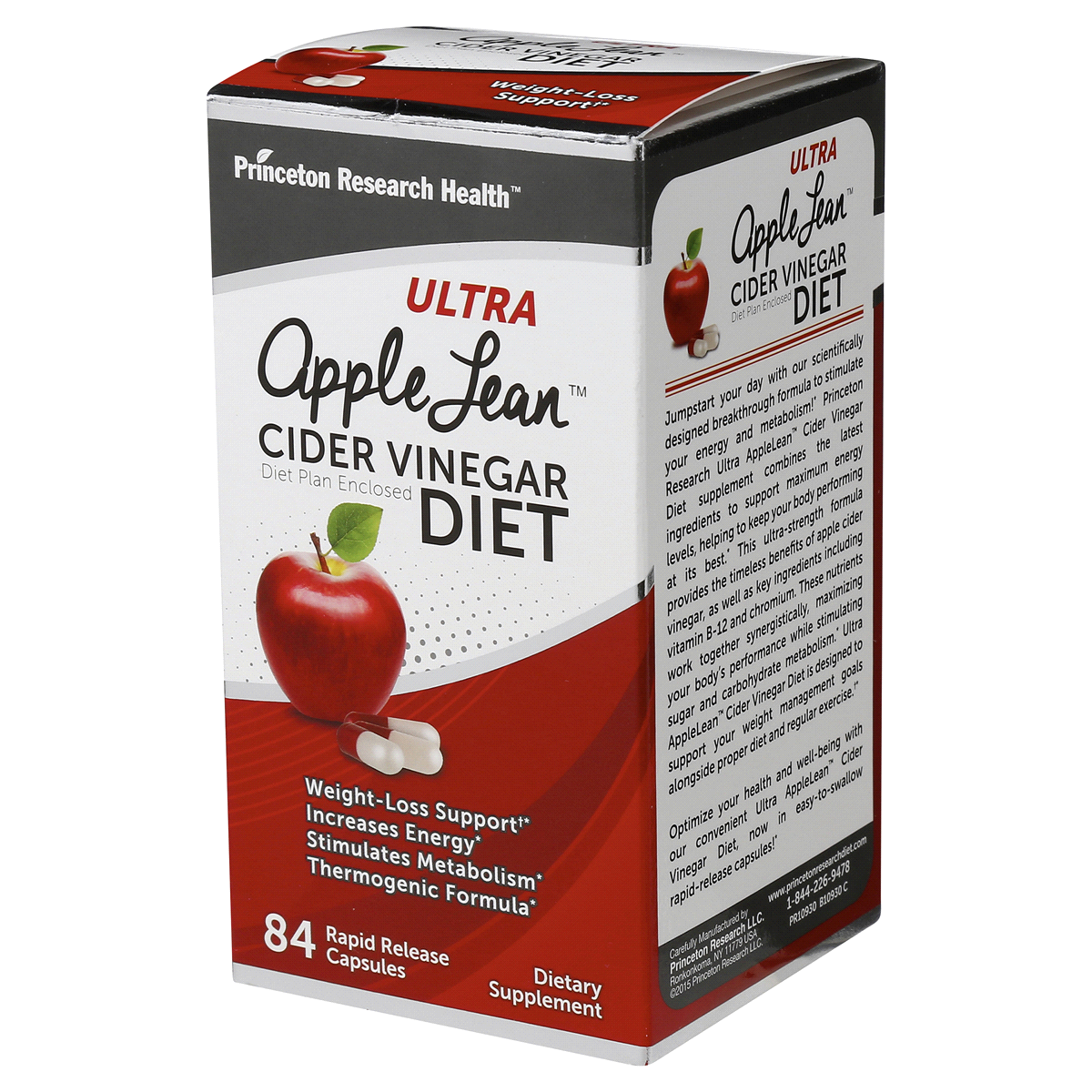 slide 5 of 6, Princeton Research Health Cider Vinegar Diet 84 ea, 84 ct