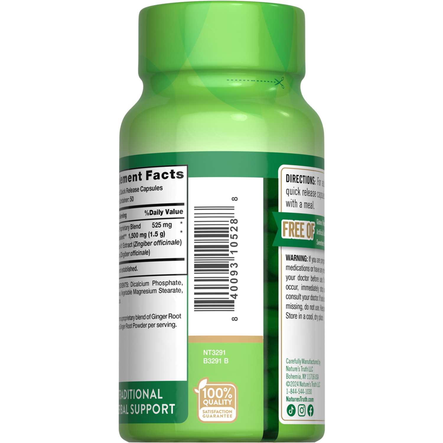 slide 2 of 3, Nature's Truth Ginger Root 1,500 mg**, 100 ct