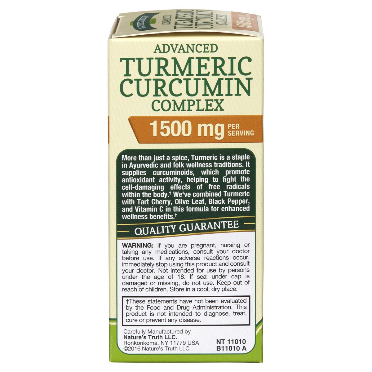 slide 2 of 2, Nature's Truth Natures Truth Turmeric Curcumin Cap, 60 ct