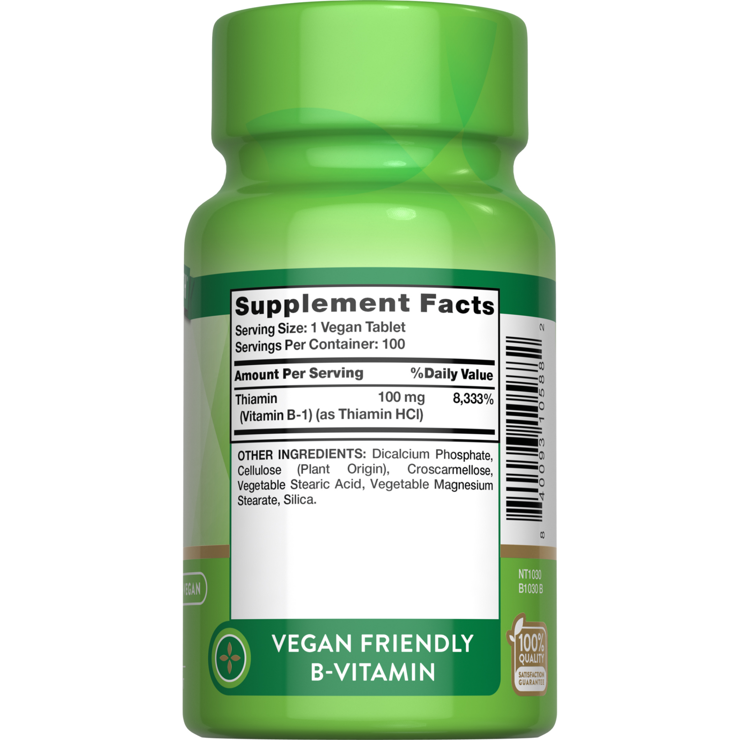 slide 4 of 4, Nature's Truth Vitamin B-1 100 mg, 100 ct