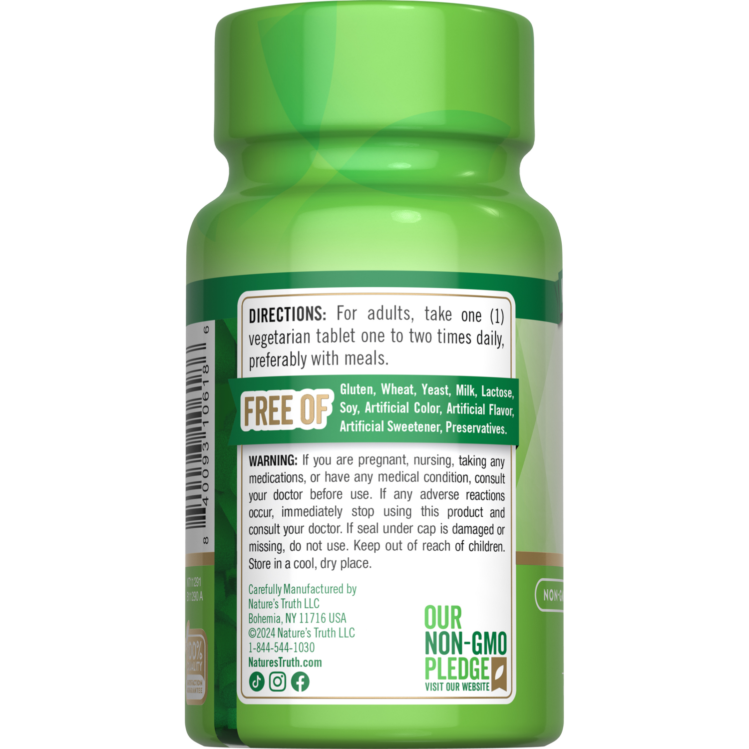 slide 3 of 4, Nature's Truth Vitamin D3 Tab 400Iu, 100 ct