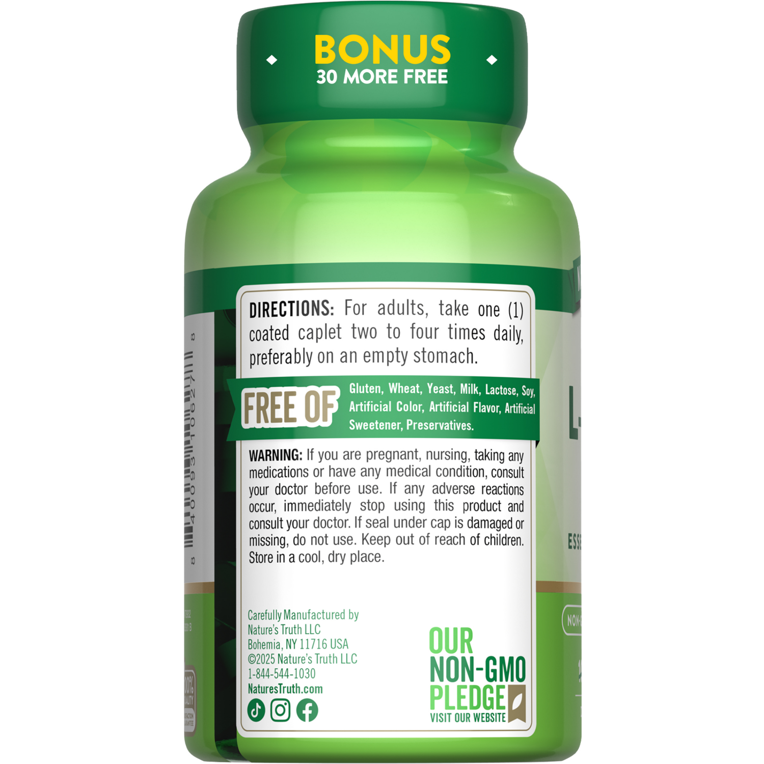 slide 3 of 4, Nature's Truth L-Lysine 500 mg, 130 ct