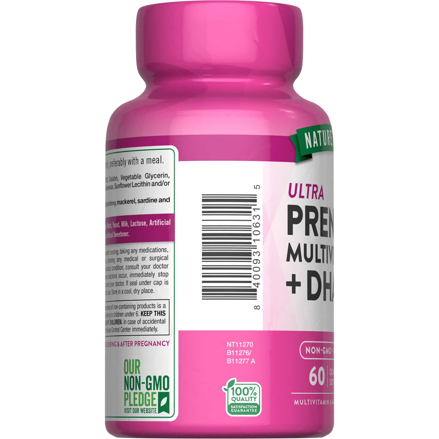 slide 2 of 4, Nature's Truth Ultra Prenatal Vitamins and Minerals plus DHA, 60 ct