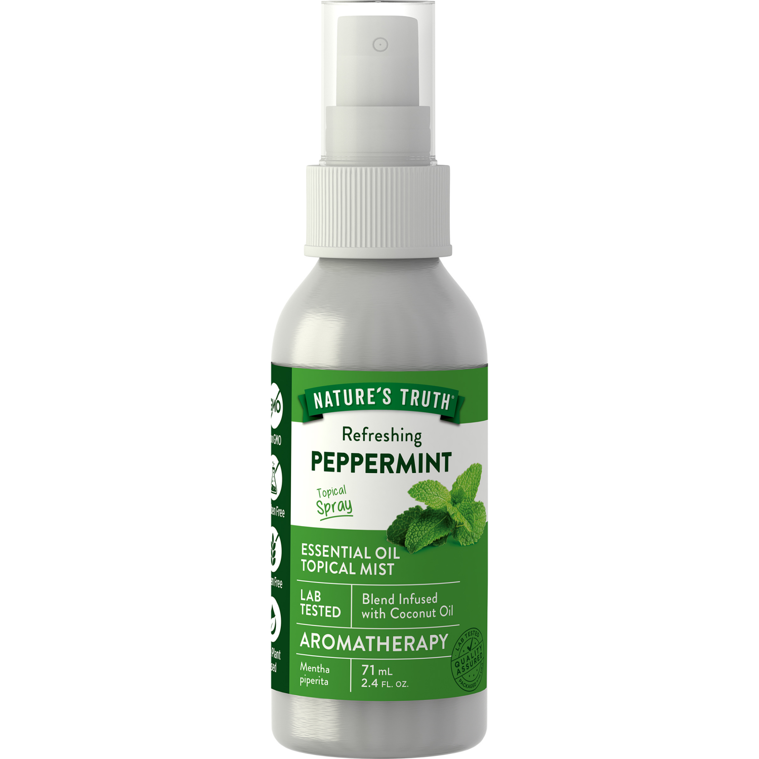 slide 1 of 3, Nature's Truth Peppermint Mist Spray - Refreshing 2.4 oz, 2.4 fl oz