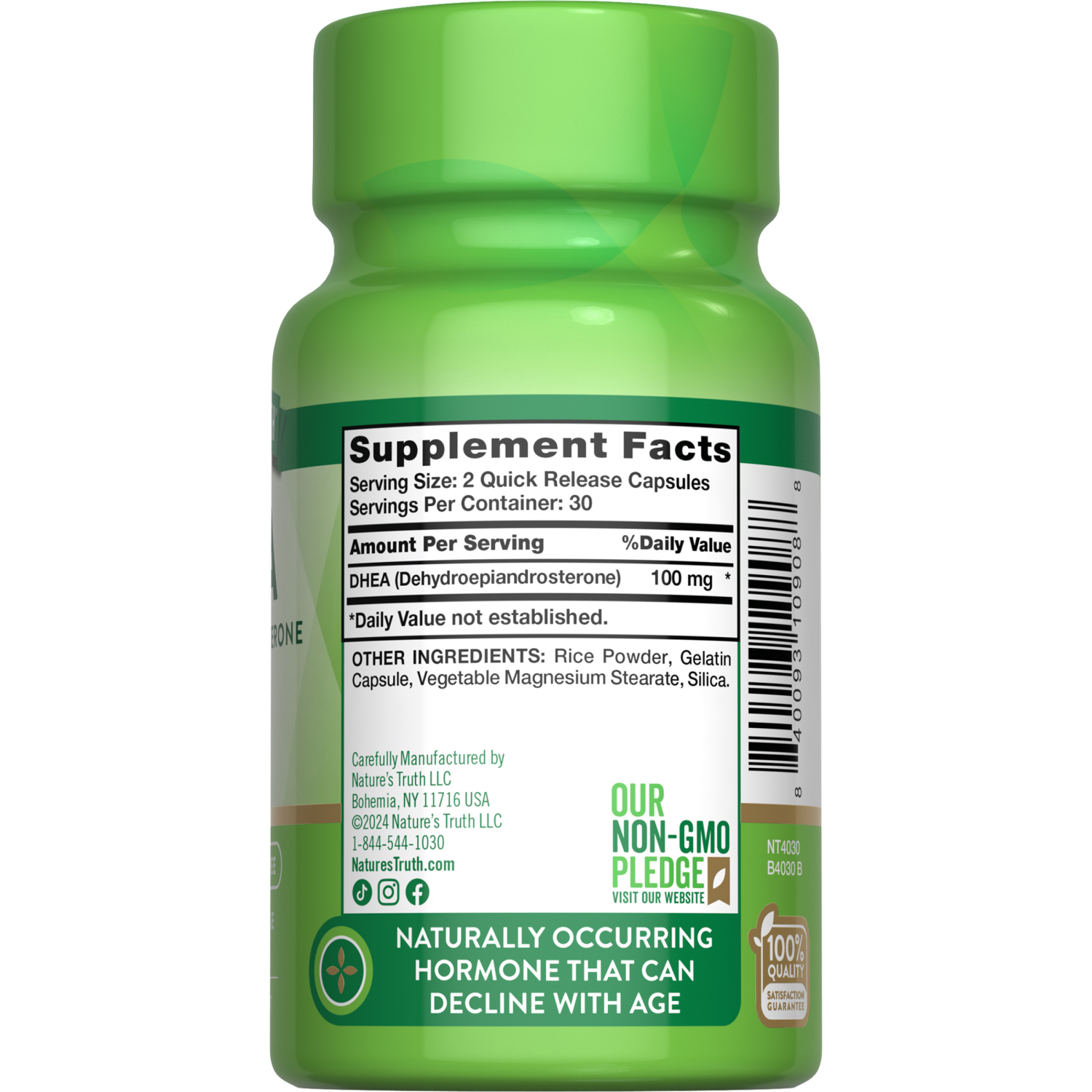 slide 4 of 4, Nature's Truth DHEA 100 mg, 60 ct