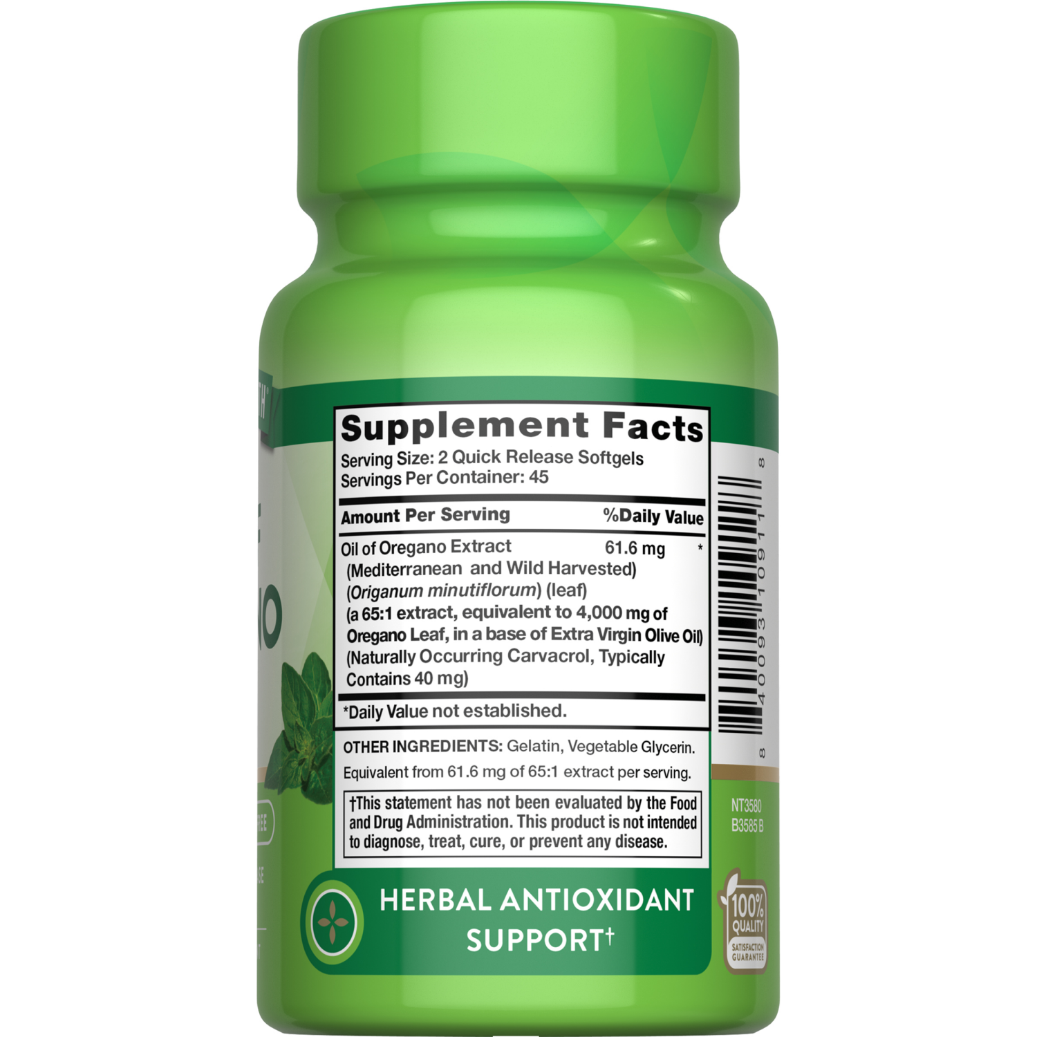 slide 4 of 4, Nature's Truth Natures Truth Oil Of Oregano 1500Mg, 90 ct