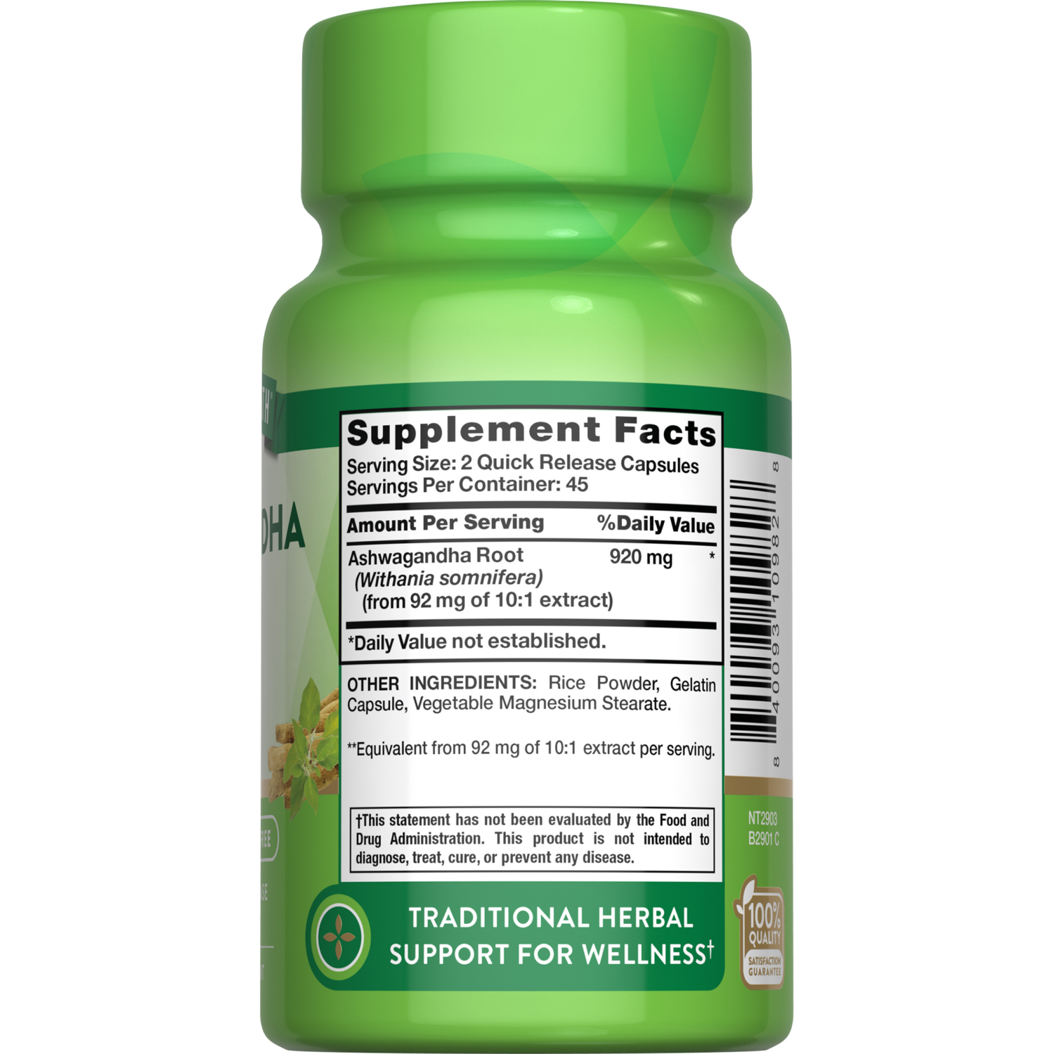 slide 4 of 4, Nature's Truth Ashwagandha Root Quick Release Caspules, 90 ct
