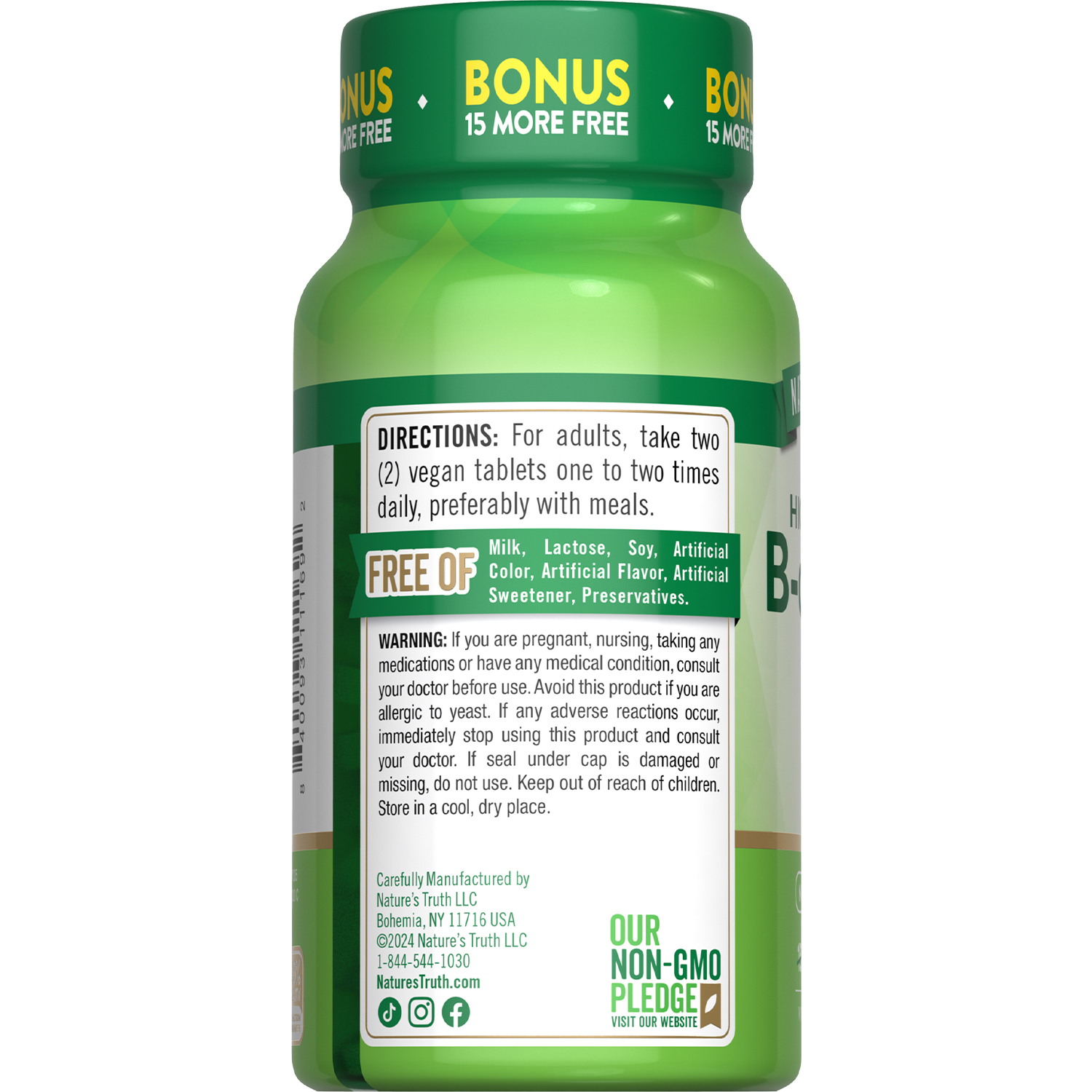 slide 2 of 4, NATURES TRUTH Nature's Truth B-Complex Value Size, 150 + 15 ct, 15 ct