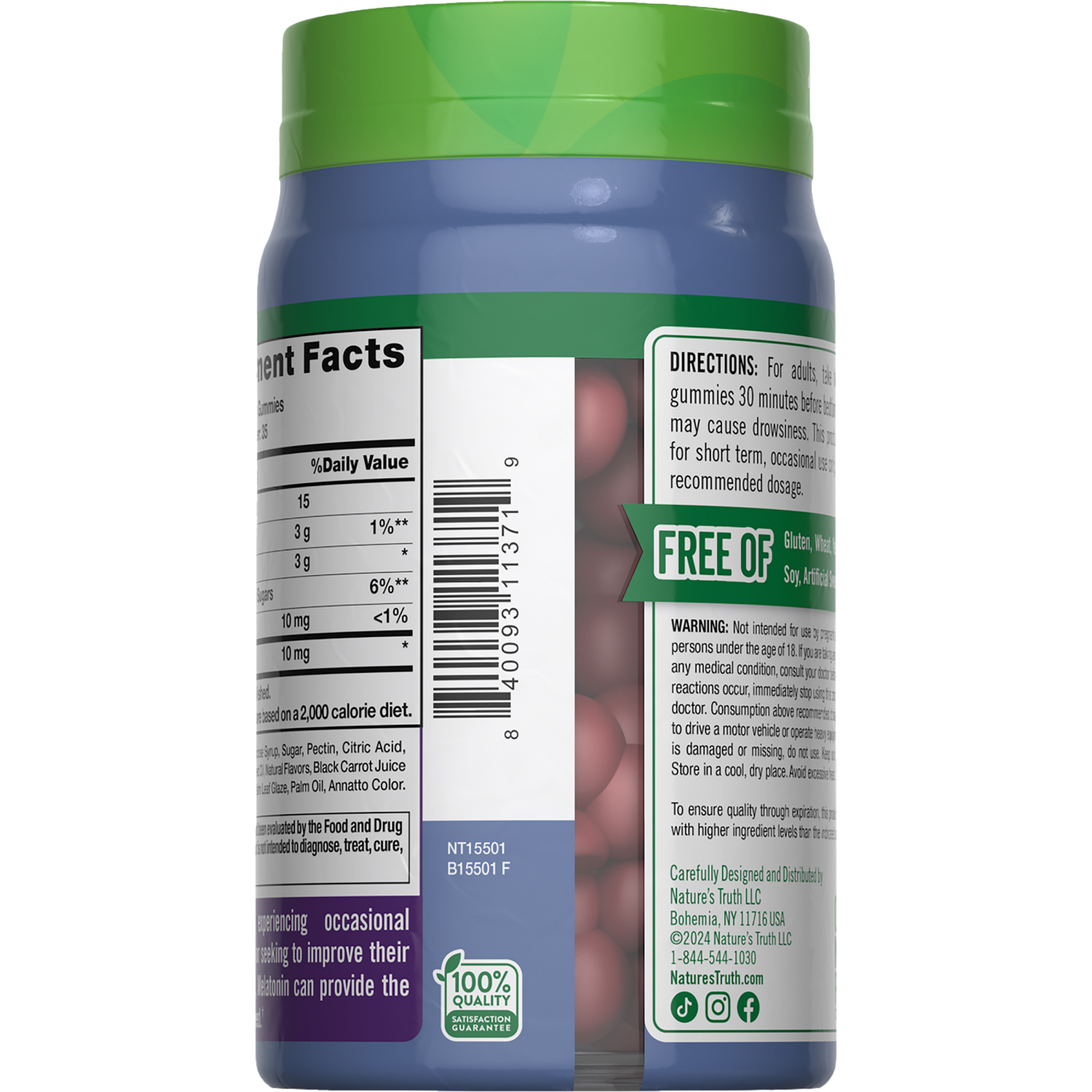 slide 2 of 4, Nature's Truth Extra Strength Melatonin 10 mg Gummies, 70 ct