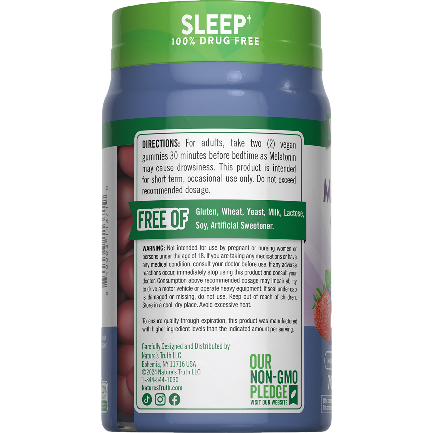 slide 3 of 4, Nature's Truth Extra Strength Melatonin 10 mg Gummies, 70 ct
