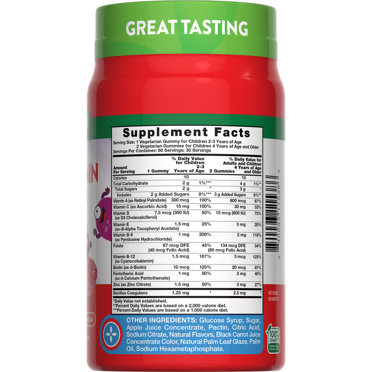 slide 3 of 3, Nature's Truth Just 4 Kidz Multivitamin + Probiotic Gummies, 60 ct