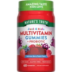 Nature's Truth Just 4 Kidz Multivitamin + Probiotic Gummies