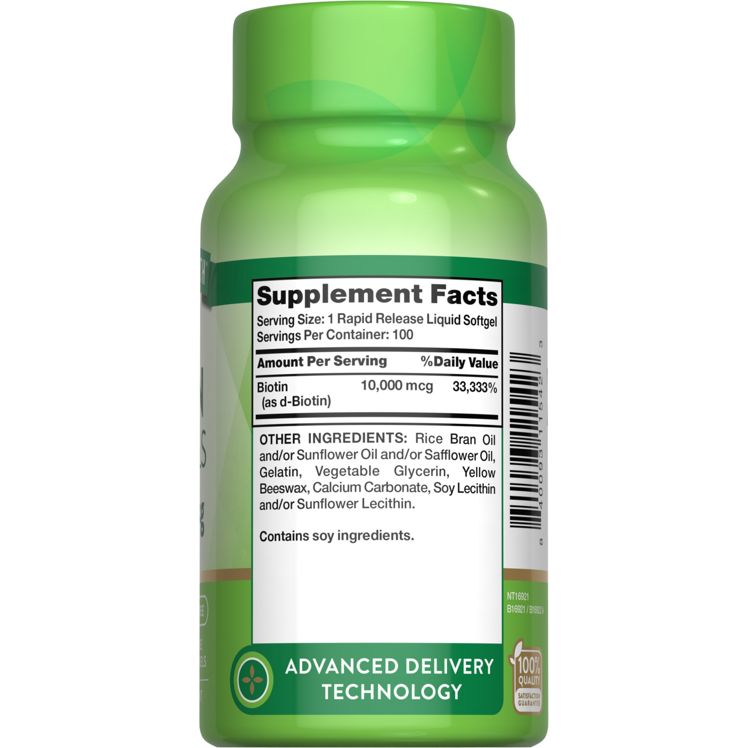 slide 4 of 4, Nature's Truth Rapid Release Biotin 10,000 mcg Softgels, 100 ct