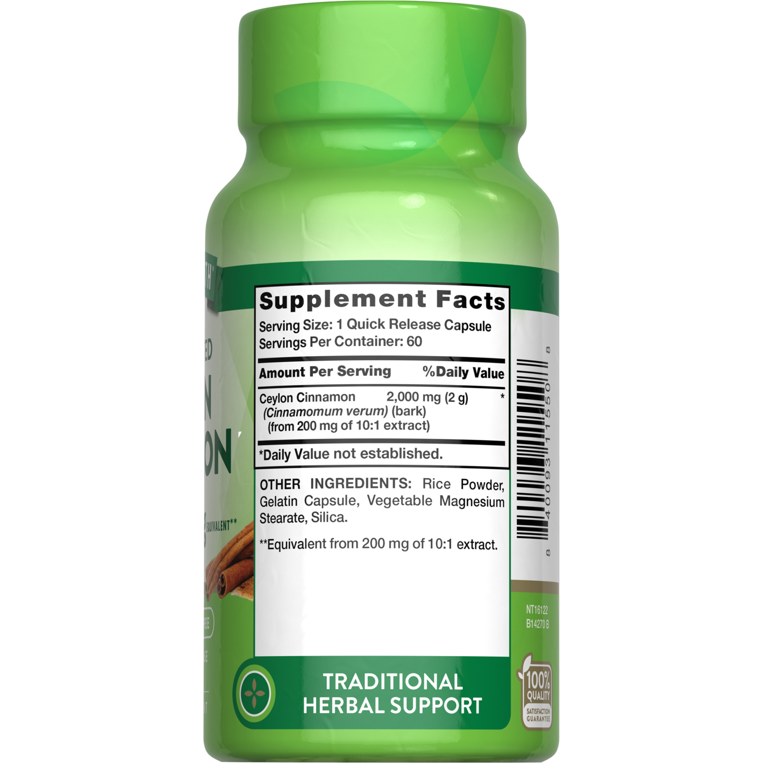 slide 3 of 3, Nature's Truth Concentrated Ceylon Cinnamon Dietary Supplement, 60 ct