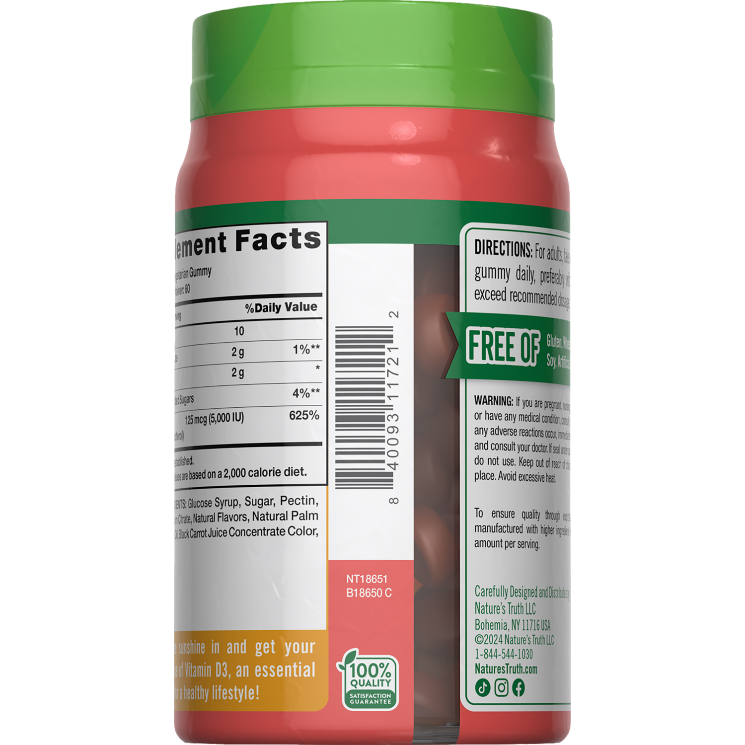 slide 2 of 3, Nature's Truth Vitamin D3 Gummies, 1 ct