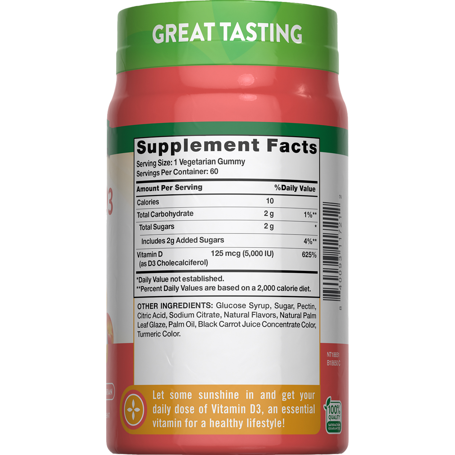 slide 3 of 3, Nature's Truth Vitamin D3 Gummies, 1 ct