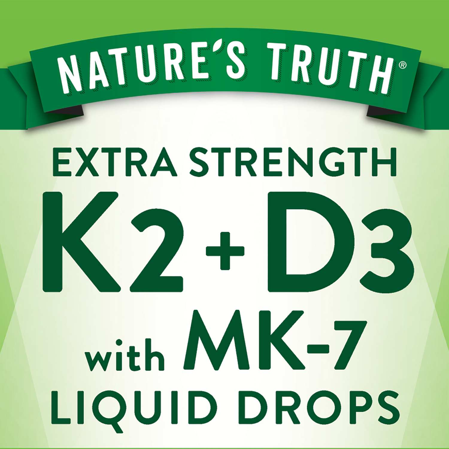 slide 4 of 4, Nature's Truth Liquid Drops Extra Strength Vitamins D3 + K2 with MK-7 2 fl oz, 2 fl oz