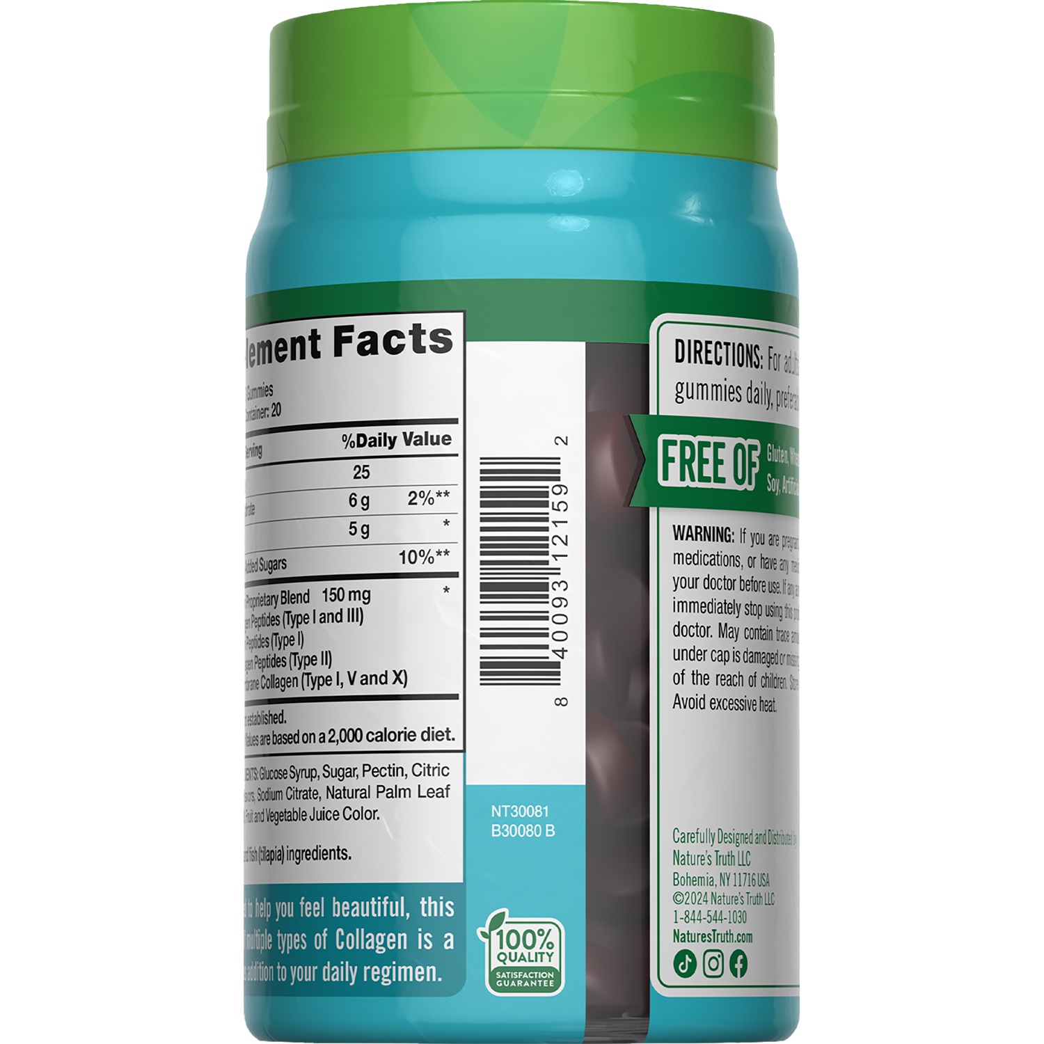 slide 2 of 3, Nature's Truth Mult Collagen Gummy, 60 ct