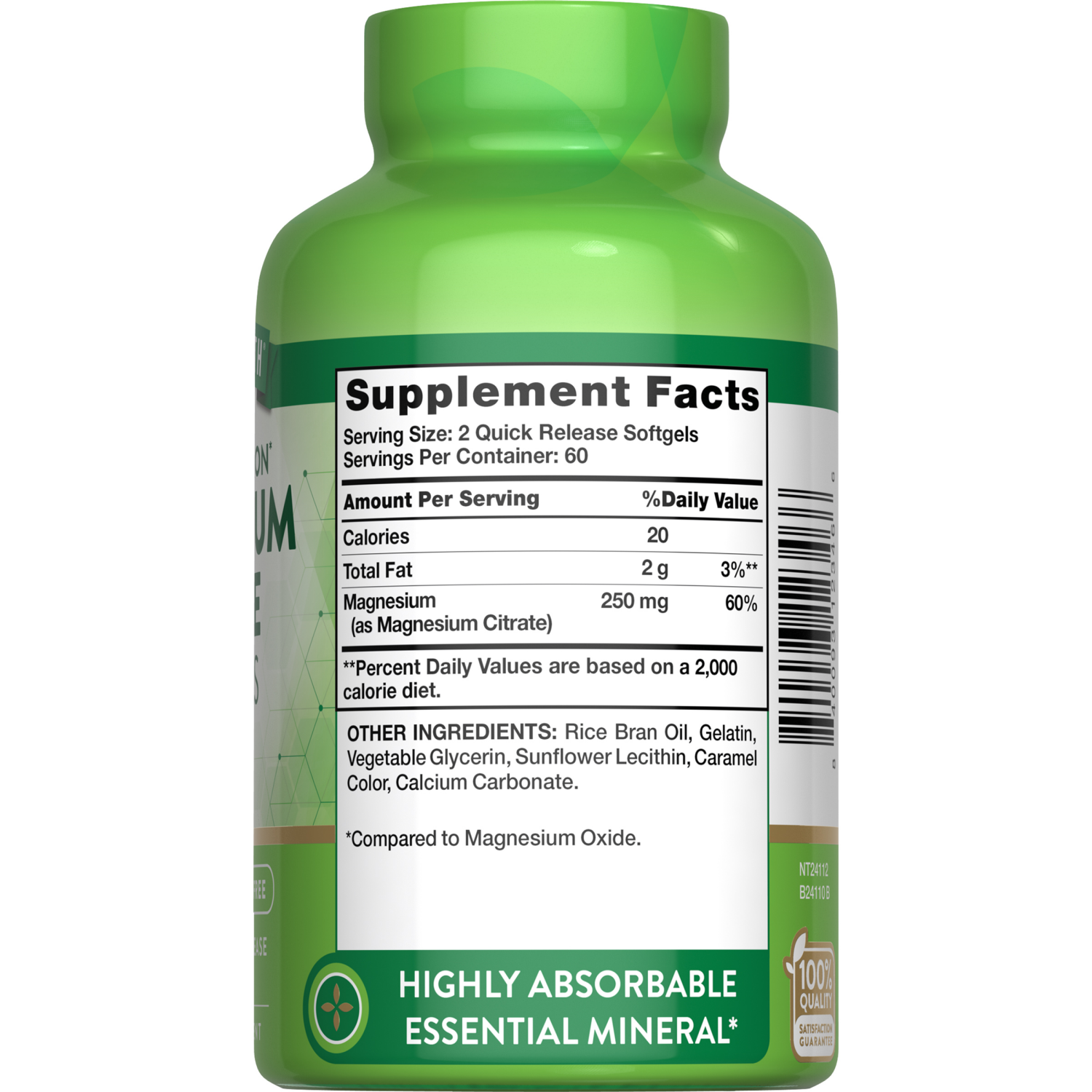 slide 3 of 3, Nature's Truth Magnesium Citrate 250 Mg Dietary Supplement, 120 ct